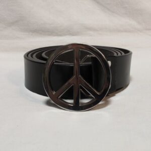 Колан от естествена кожа Peace за дънки - Hover Image