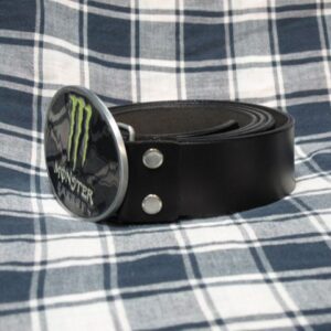 Мъжки колан от естествена кожа Monster Energy - Hover Image