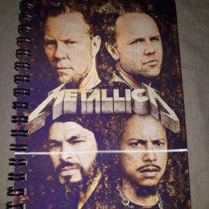 Тефтер с 3D холограмно изображение на Metallica с членовете на бандата