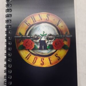 3D тефтер на Guns N' Roses с холограмно лого