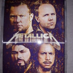 Сувенирен магнит за хладилник Metallica с 3D холограма на членовете на групата