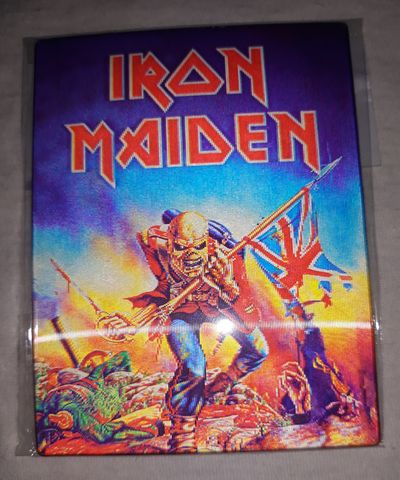 Магнит за хладилник Iron Maiden с 3D холограма на Еди The Trooper