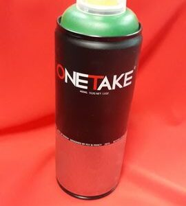 графити спрей тъмно зелен One Take 400ml професионална боя