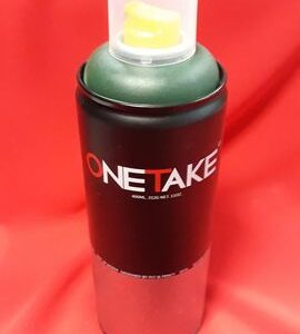 графити спрей черно зелен One Take 400ml професионална боя