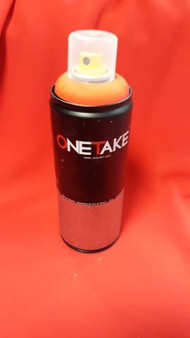 професионална спрей боя за рисуване на графити One Take 400ml Red Fluorescent