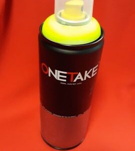 спрей за графити в електрикаво флуоресцентно жълто One Take Yellow Fluorescent