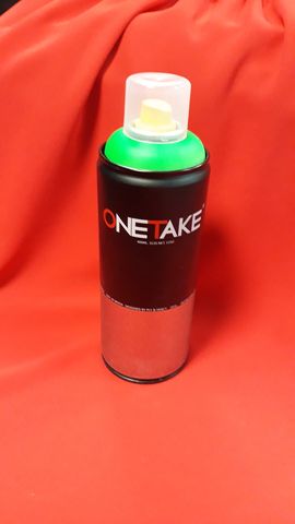 Спрей за графити One Take 400ml - Зелен Флуоресцентен - Image 2