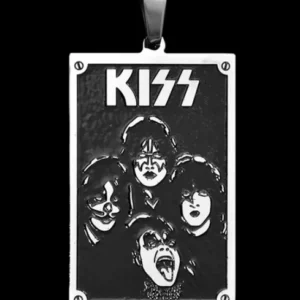 Медальон плочка Kiss от медицинска стомана