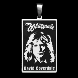 Мъжки медальон плочка на Whitesnake от стомана 316L с David Coverdale