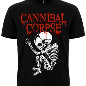 Метъл тениска Cannibal Corpse Butchered at Birth със скелет на бебе