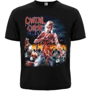 Метъл тениска Cannibal Corpse Butchered at Birth с брутална щампа