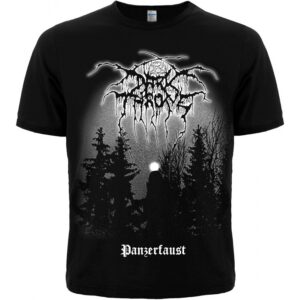 Блек метъл тениска Darkthrone Panzerfaust с лунна гора