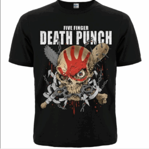 Метъл тениска Five Finger Death Punch с череп и боксове