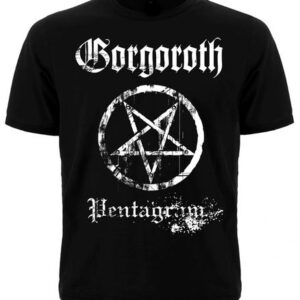 Метъл тениска Gorgoroth Pentagram с логото на групата и пентаграм
