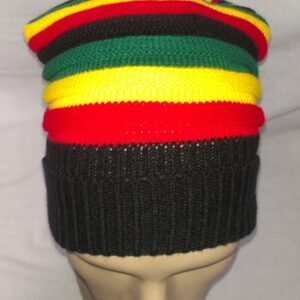 Многоцветна раста шапка тип Slouchy Beanie в реге цветове - Hover Image