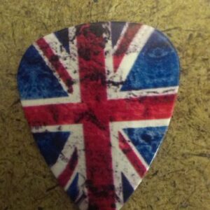 Перце за китара British Flag със състарен Union Jack дизайн