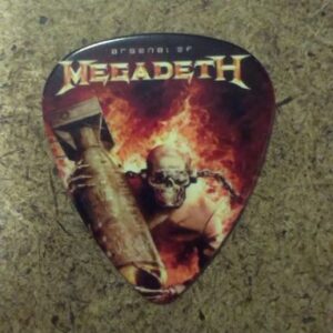 Траш метъл перце за китара Megadeth с Vic Rattlehead и бомба в пламъци