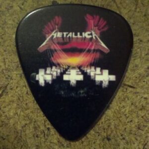 Черно перце за китара Metallica с обложката на албума Master of Puppets