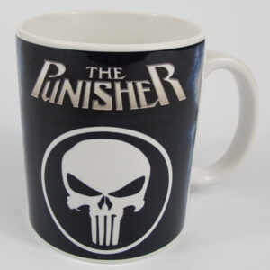 Порцеланова чаша със снимка на Punisher с белия череп и надпис