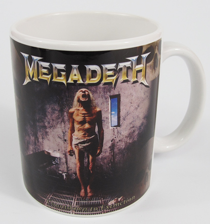 Фото чаша с Megadeth с обложката на Countdown to Extinction