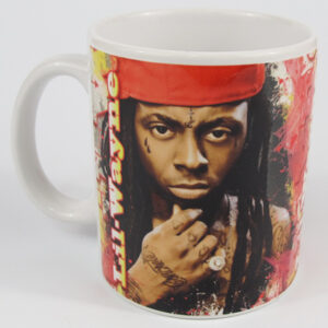 Порцеланова чаша със снимка на рапъра Lil Wayne и арт дизайн