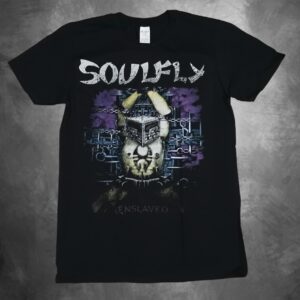 Метъл тениска Soulfly с графична щампа от албума Enslaved