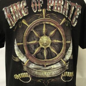 Светеща тениска с лъв „King of Pirate“ – памук и Топ качество - Hover Image