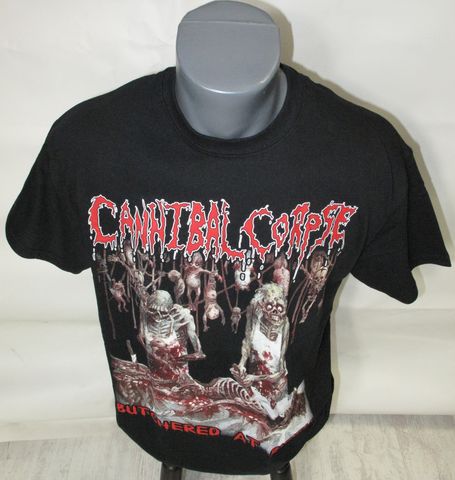 Метъл тениска Cannibal Corpse - Butchered at Birth черна с брутална обложка