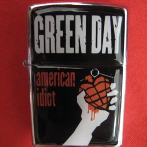 Хромирана бензинова запалка Green Day American Idiot