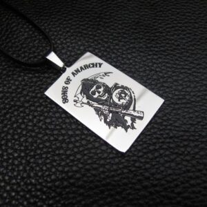 Стоманена висулка плочка Sons of Anarchy с Косача