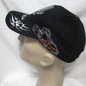 Мъжка шапка с козирка и пламъци – Biker Style - Hover Image