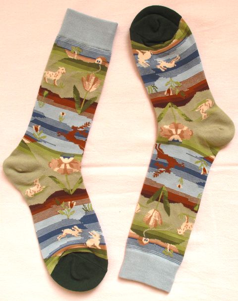 Дълги цветни памучни чорапи с животни(размер 35-40) - Image 2