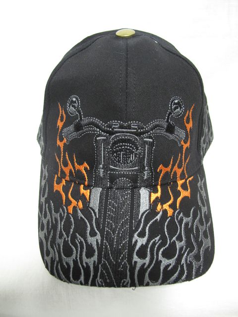 Рокерска шапка с чопър в пламъци - Biker Style - Image 4
