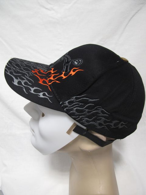 Рокерска шапка с чопър в пламъци - Biker Style - Image 2