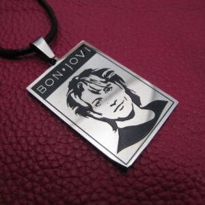 Мъжки медальон Bon Jovi от медицинска стомана 316L