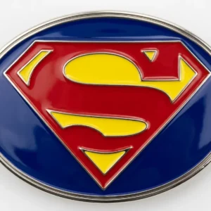 Цветна метална катарама за колан Superman с емайл