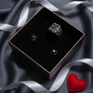 Луксозна кутия за бижута с послание True Love Has No End - Hover Image