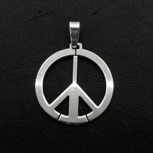 Медальон със символа Peace от неръждаема стомана