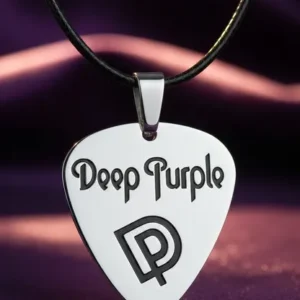 Унисекс медальон Deep Purple от медицинска стомана 316L тип перце