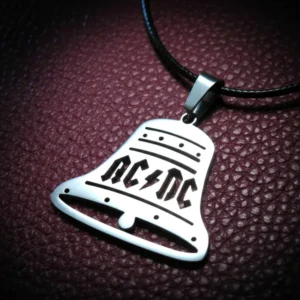 Медальон AC/DC камбана от медицинска стомана лице