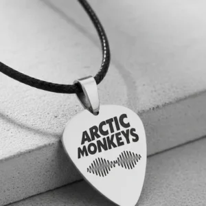 Медальон Arctic Monkeys от неръждаема стомана 316L тип перце