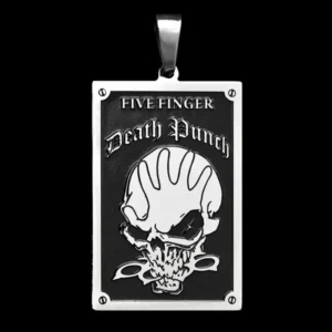 Унисекс медальон плочка на Five Finger Death Punch от стомана 316L