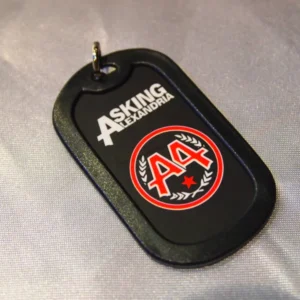 Двулицев рок медальон плочка Asking Alexandria с гумен кант - Hover Image