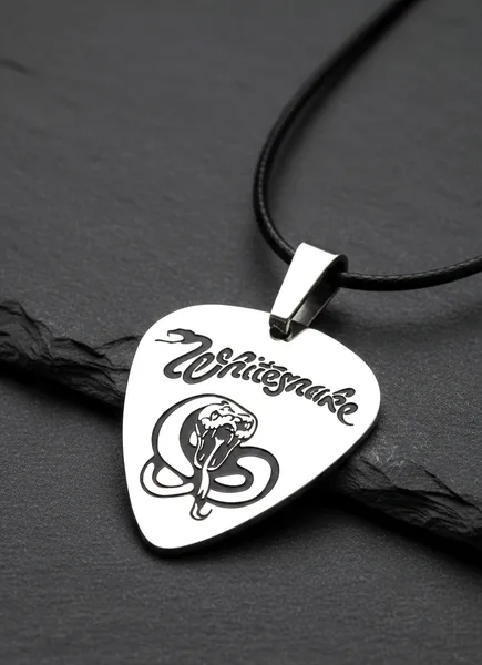 Медальон Whitesnake от медицинска стомана 316L тип перце
