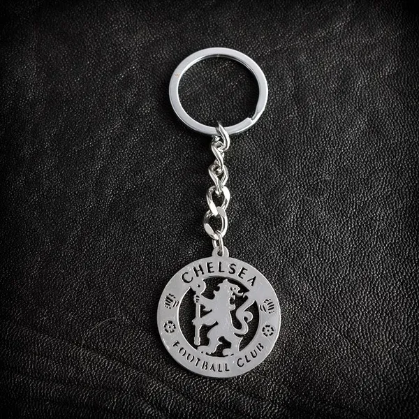 Кръгъл метален ключодържател Chelsea Football Club от стомана