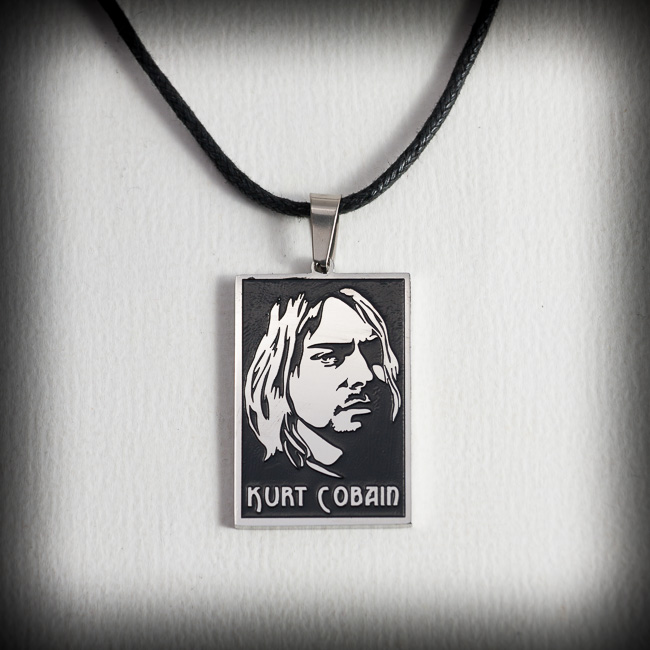Медальон плочка с лика на Кърт Кобейн от Nirvana