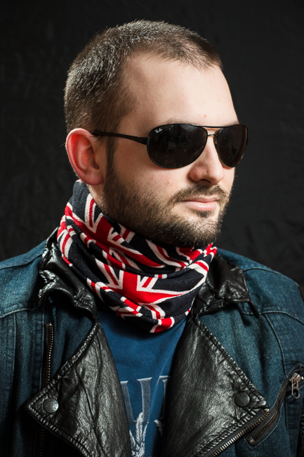 Черна зимна шапка-шал тип комин с британското знаме Union Jack - Image 5