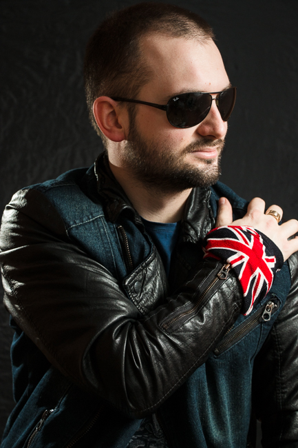Черна зимна шапка-шал тип комин с британското знаме Union Jack - Image 8