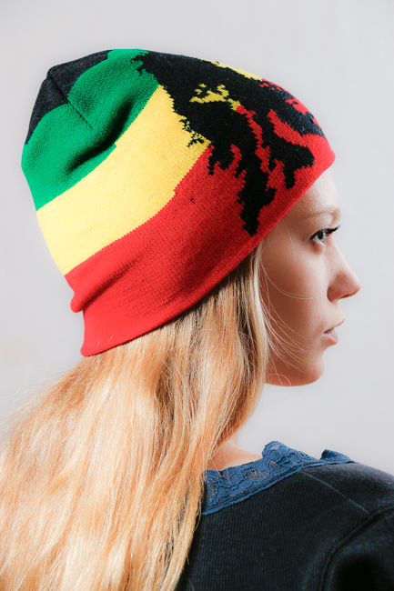 Плетена раста шапка Bob Marley Portrait - Image 2