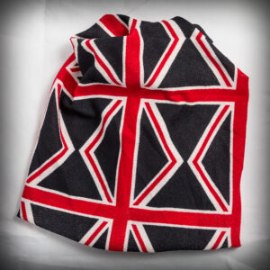 Черна зимна шапка-шал тип комин с британското знаме Union Jack - Hover Image